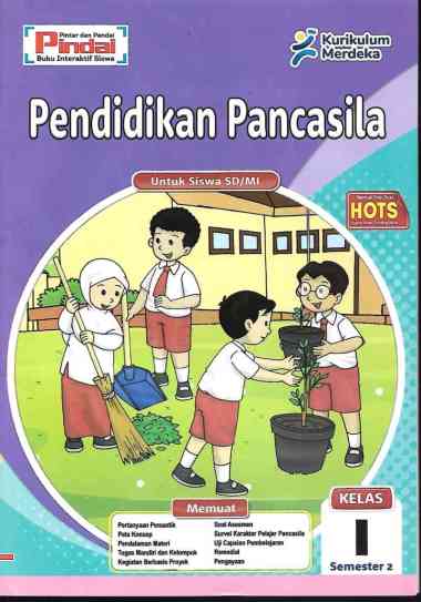 Buku LKS PKN kurikulum Merdeka Kelas 1 SD/MI Semester 2