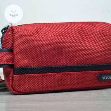 TUMI POUCH SMALL KIT - 100% Authentic Merah