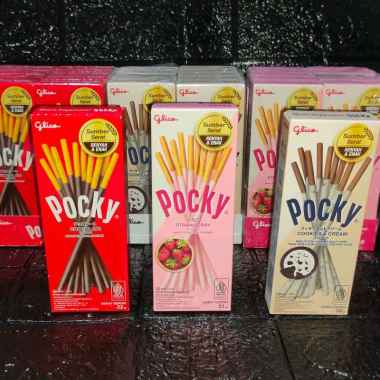 glico pocky mini 1 pack isi 10 box Strawberry