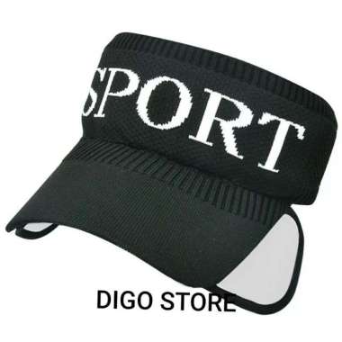 Verish Topi Sport Wings Topi Rajut Topi Tenis Topi Golf Topi Sepeda Impor Hitam