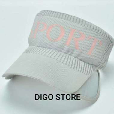 Verish Topi Sport Wings Topi Rajut Topi Tenis Topi Golf Topi Sepeda Impor Abu Abu