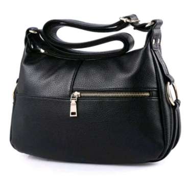 VERISH TAS SELEMPANG WANITA BAHAN KULIT ASLI GARUT (SIZE M) 1 ukuran Marun