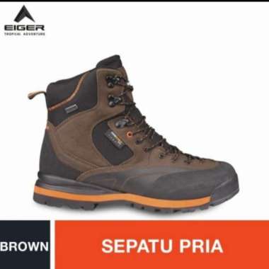 Sepatu Eiger Python High Cut Shoes Brown Olahraga Hiking Outdoor Sport 38 brown