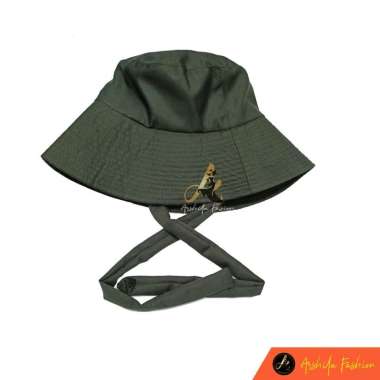 VERISY TOPI BUCKET WIDE BESAR TALI PANJANG / BUCKET SELEBGRAM Army