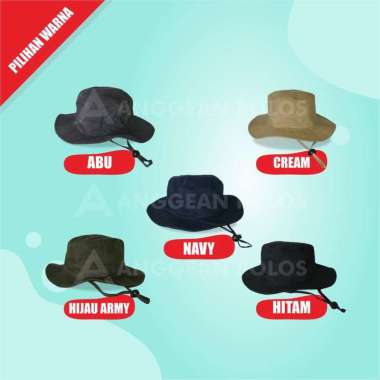 VERISH Topi Rimba Pria Wanita Mancing Outdoor Doyan Mancing Topi Rimba Polos