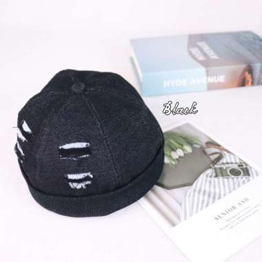 VERISH Topi Miki Hat Levis premium / Topi denim / Topi Miki hat gaul Black