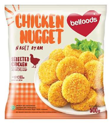 Promo Harga Belfoods Nugget Chicken Nugget 500 gr - Blibli