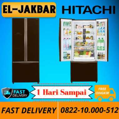 HITACHI KULKAS SIDE BY SIDE R-WB56PGD9-GBW REFRIGERATOR INVERTER