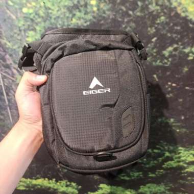 Tas Selempang Eiger Gravel 8L Tas Paha tas Pria Outdoor Original Hitam