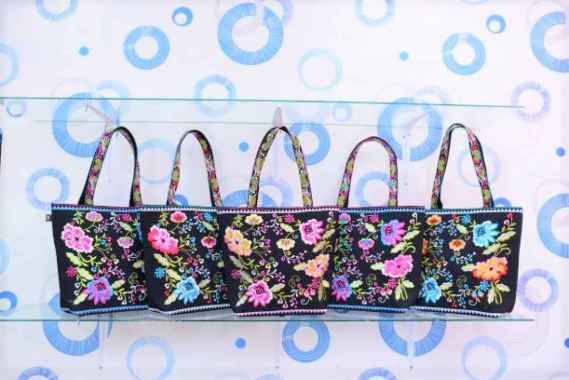 Tas Tote Bag Bordir Tas Tote Bag Khas Bangkok Mustard