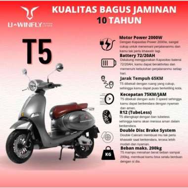 Motor Listrik Uwinfly Vespa T5 72V/20AH