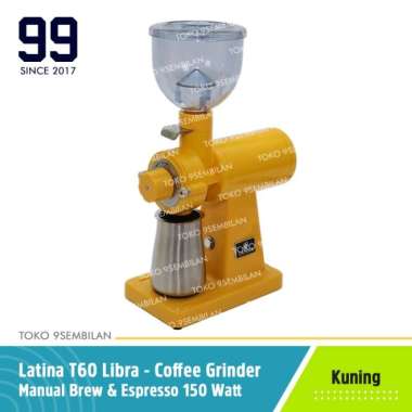 LATINA T-60 LIBRA YELLOW ELECTRIC COFFEE GRINDER KOPI T60 500N - LORENA Kuning