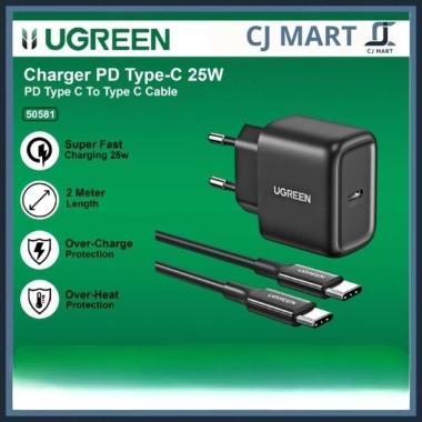 UGREEN Charger 25W Bundle Adaptor PD Kabel USB C to C Support Samsung
