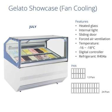 GEA JULY-12 GELATO SHOWCASE / TEMPAT MEMAJANG ES KRIM GELATO 'PAN'