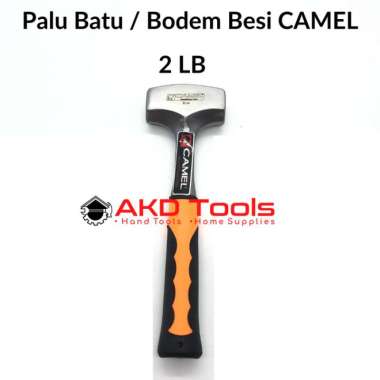 Palu Batu Besi 2 Lb Gagang Fiber Camel | Palu Bodem Bogem 2Lb / 1 Kg