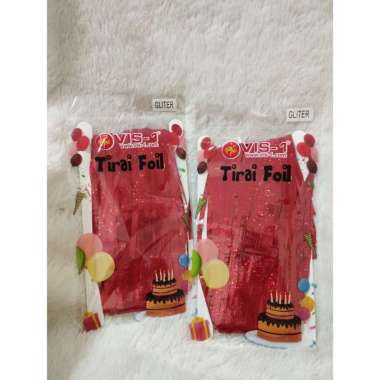 Tirai Foil / Curtain Foil / Backdrop Vis-1 Motif Glitter