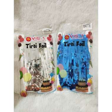 Tirai Foil / Curtain Foil / Backdrop Vis-1 Motif Matte / Biasa