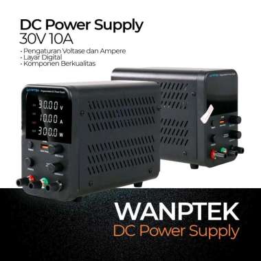 Wanptek Adjustable DC Power Supply 30V 10A - WPS3010H - Black