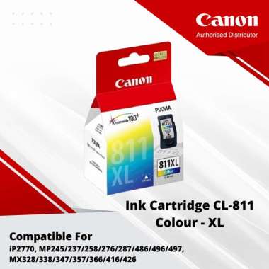Tinta Original Canon 811 XL Color CL811XL - Tinta Canon iP2770 MP258 MP287 MP496 MP497 MX366 - Tinta