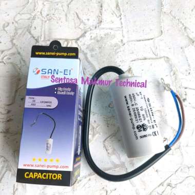 10 UF Kapasitor Capasitor Bulat Kabel Pompa Air 10UF 450V
