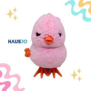 Mainan Anak Ayam Warna Warni Berjalan Pink