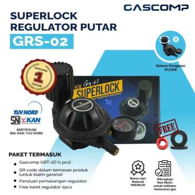 Regulator Putar Tekanan Rendah GRS 02 Regulator Gascomp Superlock GRS02