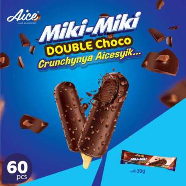 Aice Miki Miki Doble Choho Ice Cream 1 karton = isi 60 Pcs Es krim