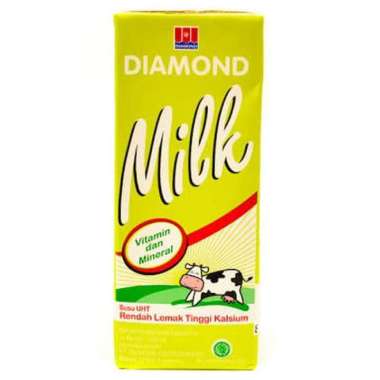 Promo Harga Diamond Milk UHT Low Fat High Calcium 200 ml - Blibli