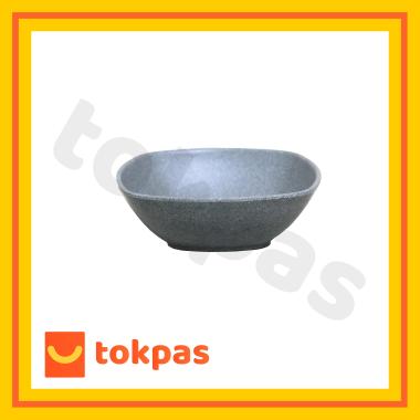 Mangkok Kotak Model Batu 6,9 Inch 17,5 cm Melamine Golden Dragon W 6407 A