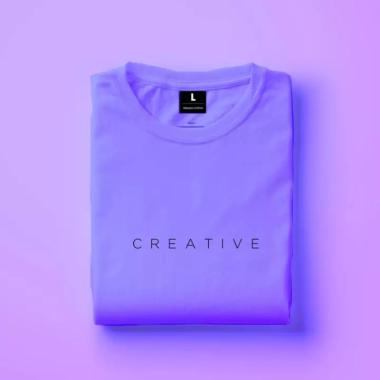 SUPERTEE FASHION PRIA PAKAIAN KAOS PRIA CREATIVE Ungu Muda XXL