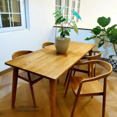 meja makan jati 4 kursi ( IRKfurniture custom meja kursi nakas )