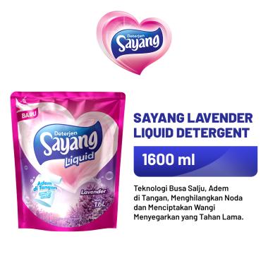 Promo Harga Sayang Liquid Detergent Lavender 1600 ml - Blibli