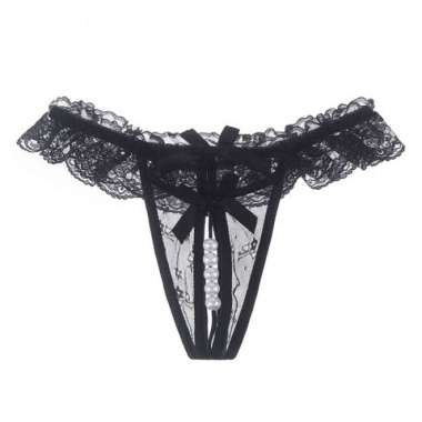 KEZIA celana dalam sexy faux pearl g string dalaman wanita kolor lace