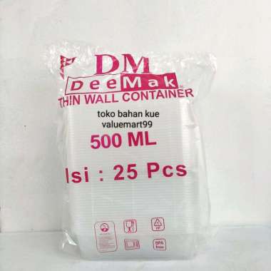 Thinwall 500ml DM persegi panjang