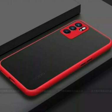 New Case Oppo Reno 6 Pro Reno 6 4G 5G Case Dove Transparent Casing reno 6 Pro - Merah