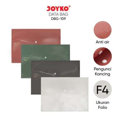 Map Kancing Plastik Data Bag Tas Joyko DBG-109 INK BLACK