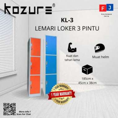 KOZURE LOKER BESI LEMARI LOKER KABINET KL-3 Filling Cabinet