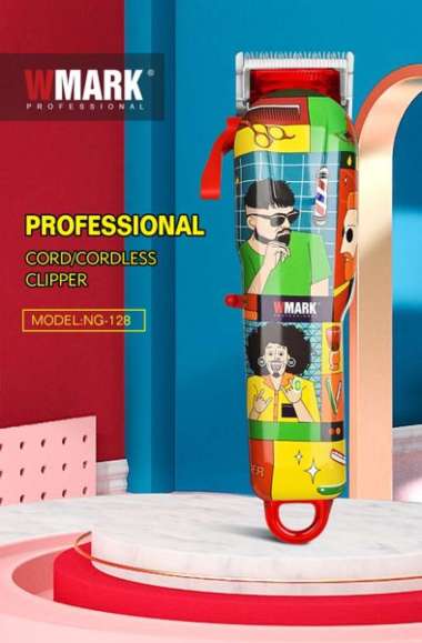 WMARK NG-128 Graffiti Hair Clipper Alat Cukur Pangkas Rambut Barber