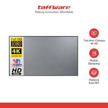 Kain Layar Proyektor TaffSTUDIO Anti-light Ambient Screen 100 Inch