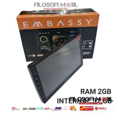 Head unit Android Embassy Flamengo 232Gb 10 inch Touchscreen Terbatas