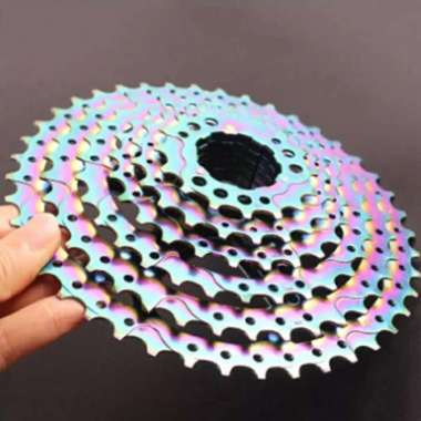 SPROCKET 8 SPEED 11 42T RAINBOW CASSETTE GEAR SEPEDA