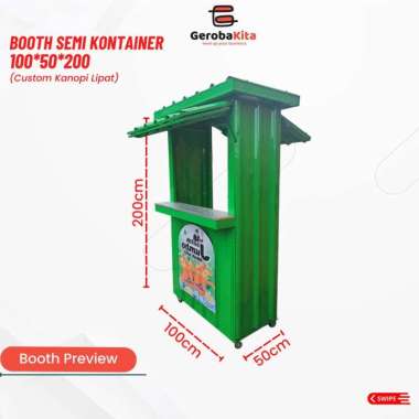 Gerobakita Booth Semi Container Minimalis