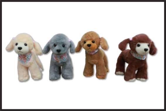 Boneka Cute Dog Puddle Slayer Ukuran M Grey