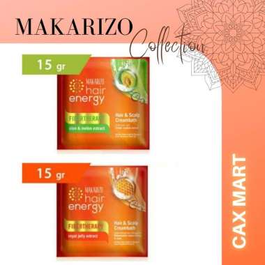 MAKARIZO Hair Energy Fibertherapy Hair & Scalp Creambath 15 Gram Royal Jelly