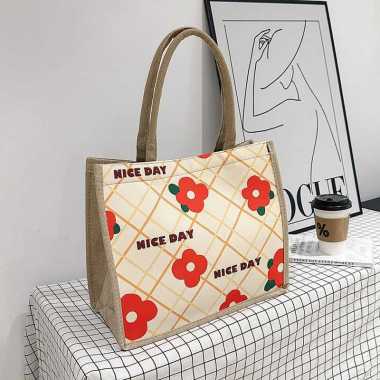 TOTE BAG MOTIF BESAR /TAS TOTE BAG IMPORT/TAS TOTE BAG WANITA TFW 140 3