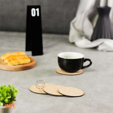 Tatakan Gelas Cork Coaster Lingkaran 9cm