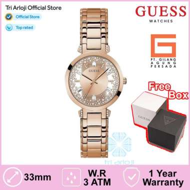 Guess Watches GUESS GW0470L3 Original CRYSTAL CLEAR Jam Tangan Wanita Analog Rose Gold