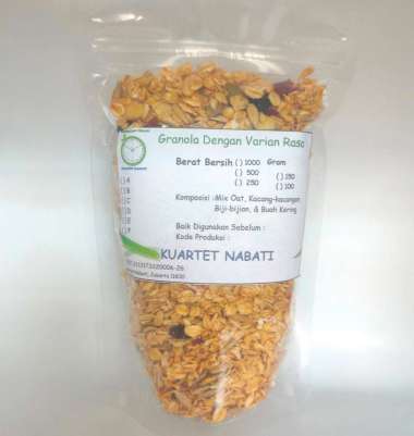 250gr Granola Crispy - Crunchy Mix Roasted Oat, Slice Almond, Mede, Sunflower Seeds, Pumpkin Seeds L