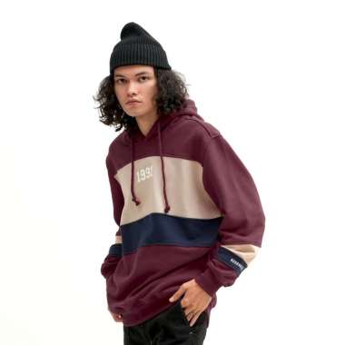 Roughneck 1991 H1031 Maroon Polarised Hoodie Maroon M