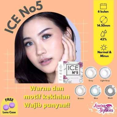 Softlens X2 Ice no 5 n5 no5 Minus Soflen Murah Contact Lens Kontak Lensa Normal Minus Diameter 14.50